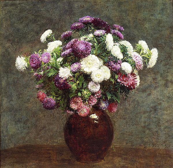 Henri Fantin-Latour Asters in a Vase